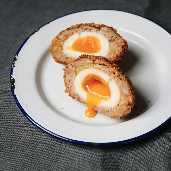 Truffle Oil, Potato Hash and Mushroom Scotch egg