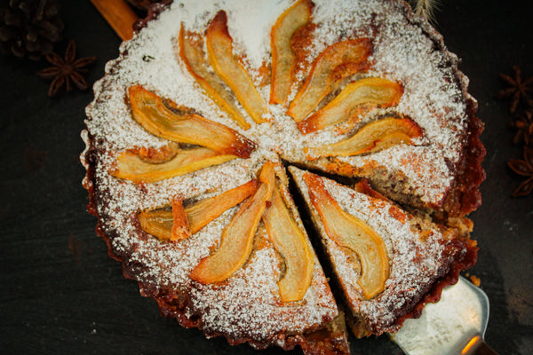 Pear and Hazelnut Tart (Slice)