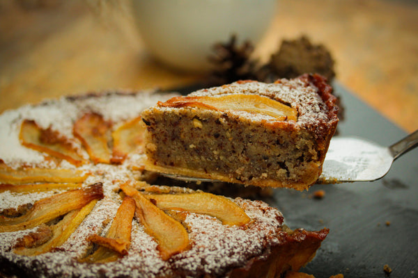 Pear and Hazelnut Tart (Slice)